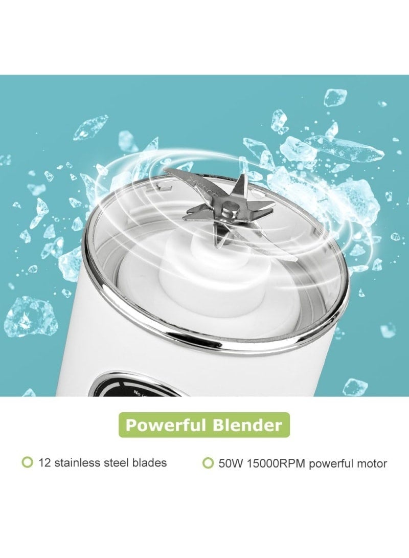 Gym & Travel Blender – 700ml USB-C Rechargeable Electric Blender for Protein Shakes, Smoothies & Juices with Leak-Proof Lid | Home & Office Use - Image 3